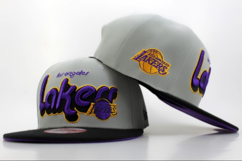 NBA Los Angeles Lakers NE Snapback Hat #107